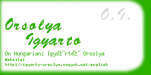 orsolya igyarto business card